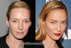 Uma Thurman No Makeup